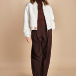 bomber in ecopelliccia BWSEWARDF5 WHITE bombers original 