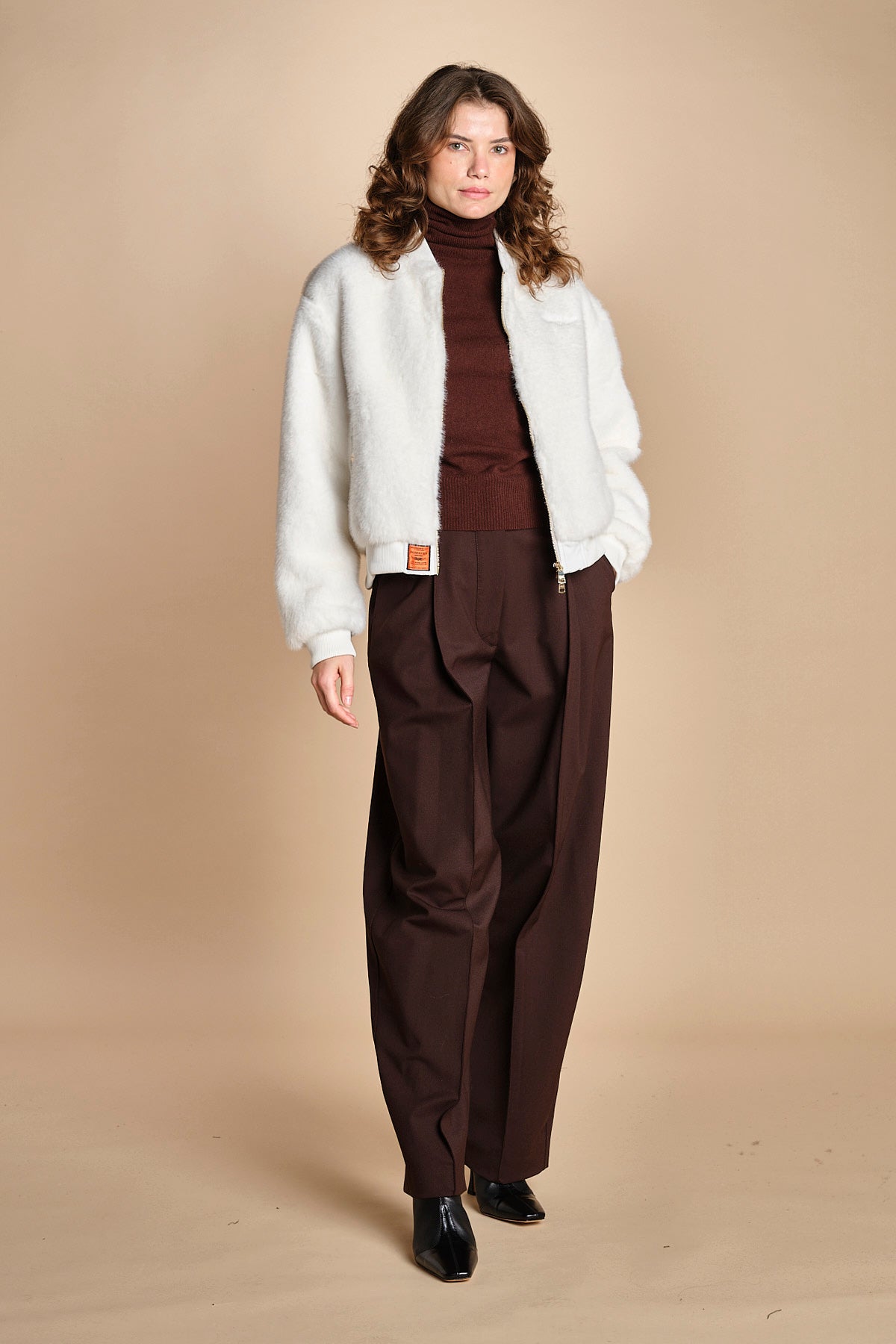bomber in ecopelliccia BWSEWARDF5 WHITE bombers original 