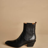stivaletto texano. B10190ETRU-DC 01 NERO buttero 