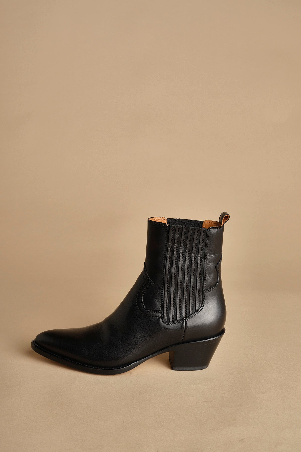 stivaletto texano. B10190ETRU-DC 01 NERO buttero 