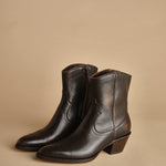 stivaletto texano. B10191ETRUVT-DC 11 NOCE T.MORO buttero 