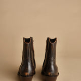 stivaletto texano. B10191ETRUVT-DC 11 NOCE T.MORO buttero 