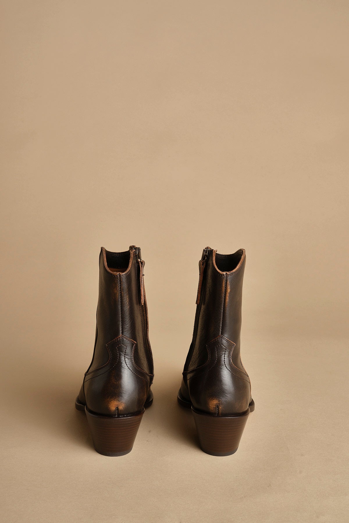 stivaletto texano. B10191ETRUVT-DC 11 NOCE T.MORO buttero 