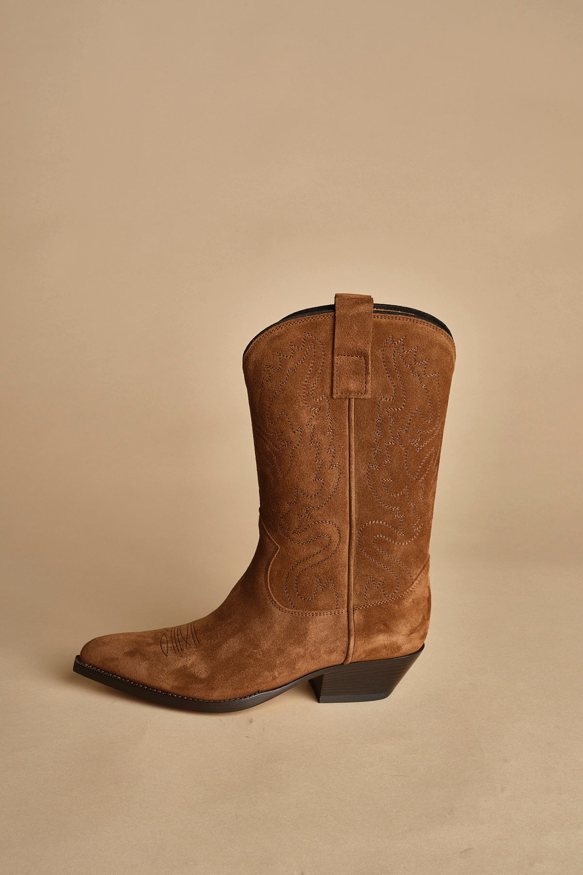 stivaletto medio texano. B10984-LIG-DC CUOIO buttero 