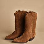 stivaletto medio texano. B10984-LIG-DC CUOIO buttero 