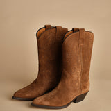 stivaletto medio texano. B10984-LIG-DC CUOIO buttero 