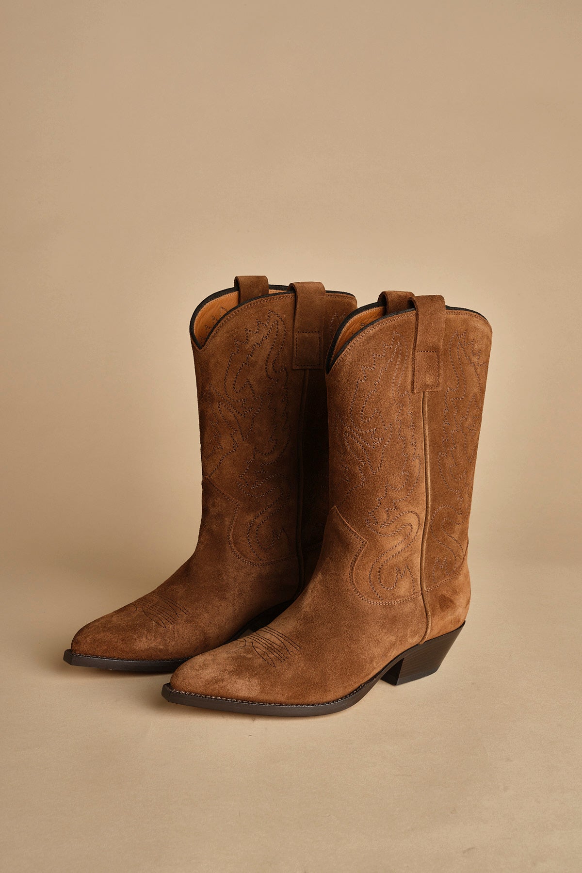 stivaletto medio texano. B10984-LIG-DC CUOIO buttero 