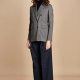 blazer doppiopetto in jersey galles 3679 NERO circolo 1901 