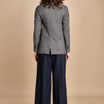blazer doppiopetto in jersey galles 3679 NERO circolo 1901 