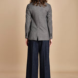 blazer doppiopetto in jersey galles 3679 NERO circolo 1901 