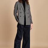 blazer doppiopetto in jersey galles 3679 NERO circolo 1901 