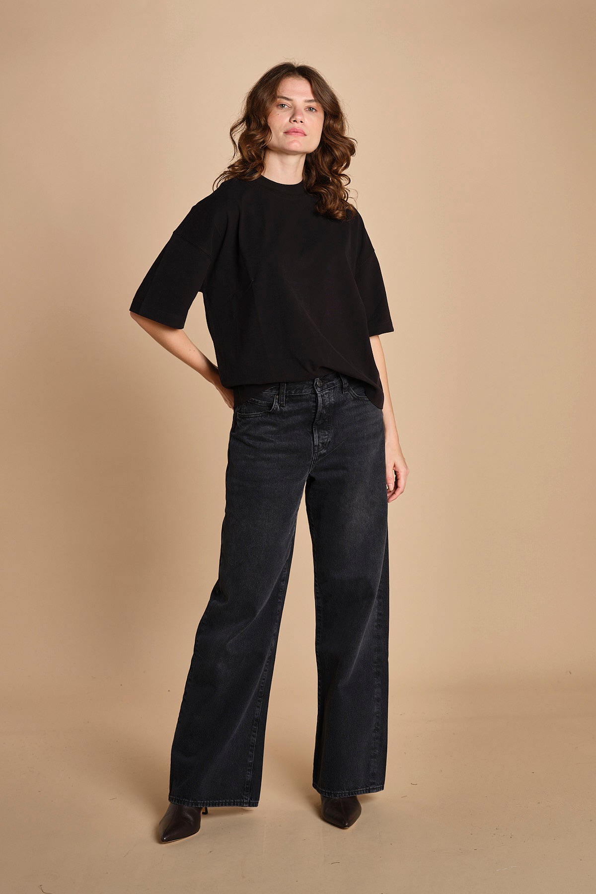t-shirt girocollo manica corta 3712 NERAS circolo 1901 