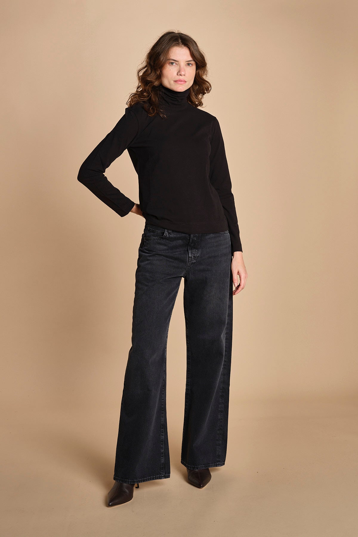 t-shirt manica lunga colto allto 3713 NERAS circolo 1901 