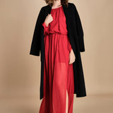 abito lungo in chiffon ATENE RED crida 