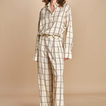 pantaloni a quadri TRAVEL CHECK BORD crida 