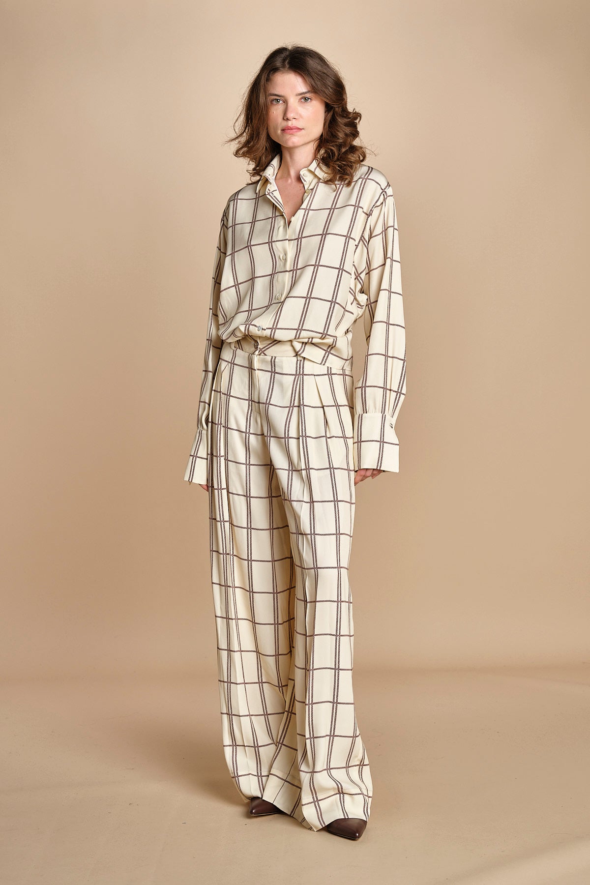 pantaloni a quadri TRAVEL CHECK BORD crida 