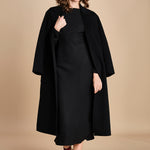 abito midi con scollo dietro TUNISI BLACK crida 