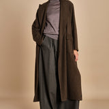pantalone in flanella con cuciture T1406L VERDE dusan 