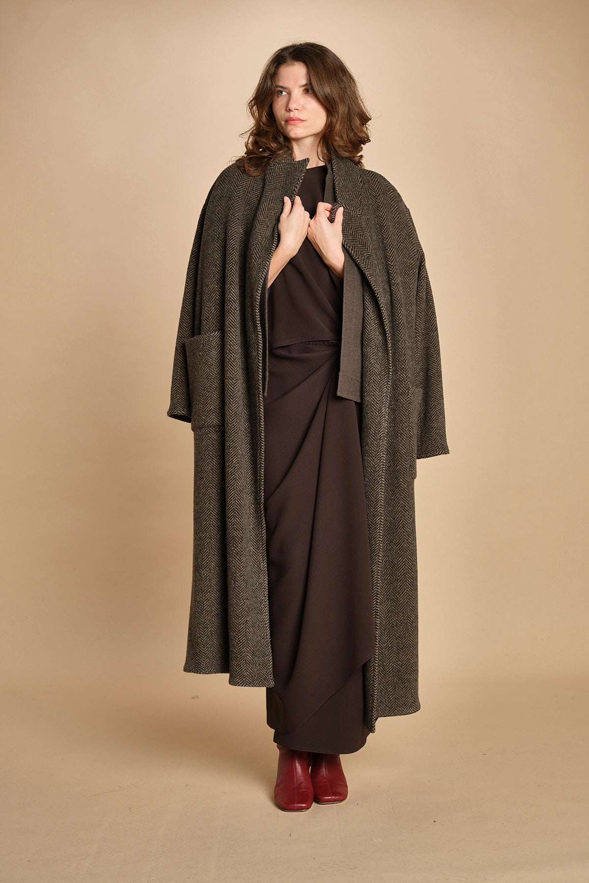 gonna pareo. T2716G DARK BROWN dusan 