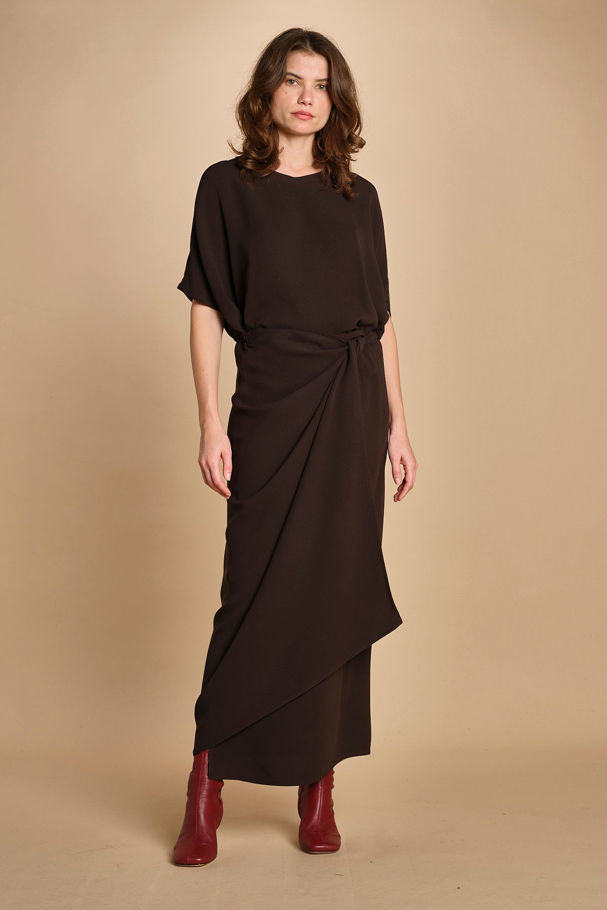 gonna pareo. T2716G DARK BROWN dusan 