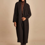 cappotto lungo in cachemire spinato T5955 MORO dusan 