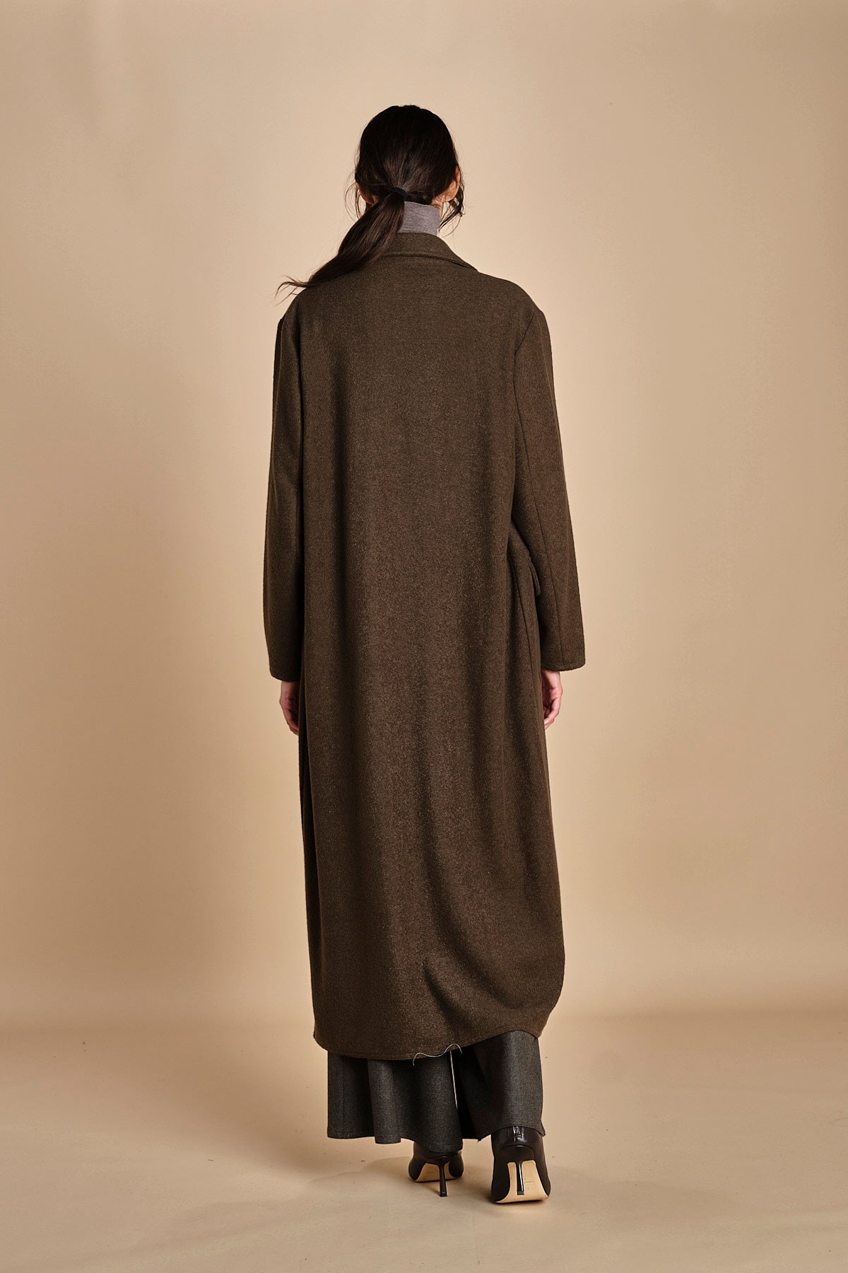 cappotto lungo militare T8655M VERDE dusan 