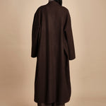 cappotto lungo cimosato T8734U MORO dusan 