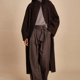 cappotto lungo cimosato T8734U MORO dusan 
