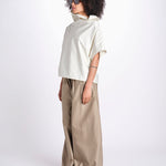 t-shirt in cotone tasatello U2167 SHIRT IVORY dusan 