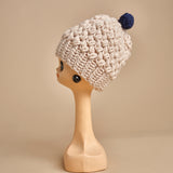 cappello tinta unita con pon pon H498 V3 exQUISITEJ 