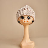 cappello tinta unita con pon pon H498 V3 exQUISITEJ 