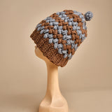 cappello lana a righe con pon pon H520 V exQUISITEJ 