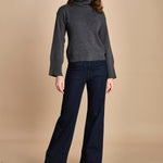 denim a zampa con taschine FAUVE INDIGO fam 