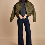 denim a zampa con taschine FAUVE INDIGO fam 