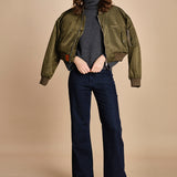 denim a zampa con taschine FAUVE INDIGO fam 