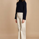 denim over FLEURE WF GREIGE fam 