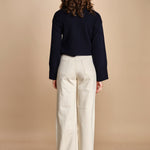 denim over FLEURE WF GREIGE fam 
