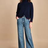 denim con cintura FLORA STONE fam 