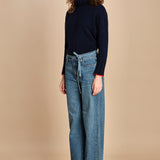 denim con cintura FLORA STONE fam 