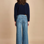 denim con cintura FLORA STONE fam 