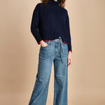 denim con cintura FLORA STONE fam 