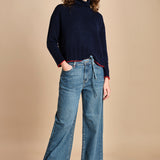 denim con cintura FLORA STONE fam 