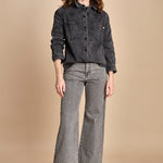 camicia in denim SOFIA CARBON fam 