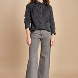 camicia in denim SOFIA CARBON fam 