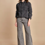 camicia in denim SOFIA CARBON fam 