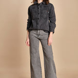 camicia in denim SOFIA CARBON fam 