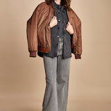 camicia in denim SOFIA CARBON fam 