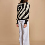 maglia cuore BLACKWHITE HEART 345809 NERO farm rio 