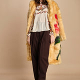 camicia con inserti in pizzo BERRY GARDEN 339854 CREAM farm rio 