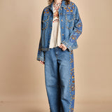 giubbino in denim con borchie DETAILS STUDS 340608 L0034 farm rio 